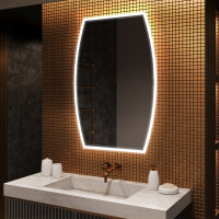 Espejo de baño LED de forma irregular M222