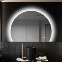Espejo LED Media Luna Moderno - Iluminación de Estilo para Baño W221
