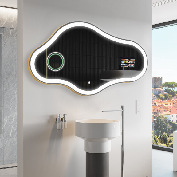 Irregular Espejo baño con luz LED SMART C222 Google