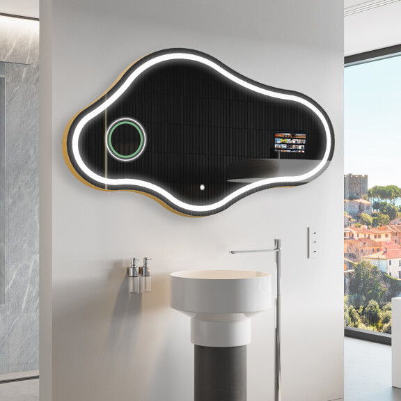 Irregular Espejo baño con luz LED SMART C223 Google