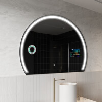Espejo LED Media Luna Moderno - Iluminación de Estilo para Baño SMART W223 Google