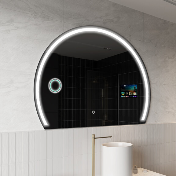 Espejo LED Media Luna Moderno - Iluminación de Estilo para Baño SMART W223 Google
