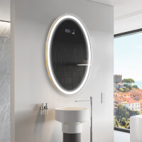 Espejo ovalado baño con luz L227 - Vertical