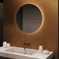 Espejo redondo baño con luz LED 70cm con luz LED fría de 7000K, luz cálida de 3000K o luz neutra de 4500K