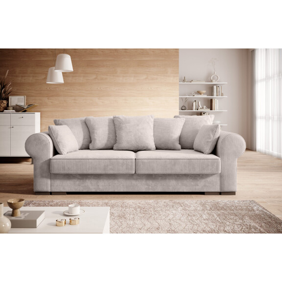Promocja sofa Deluxe z funkcją spania typu DL Poso 1, 2, 22, 55, 100 - System automat DL, Tkanina obiciowa, 1 x pojemnik