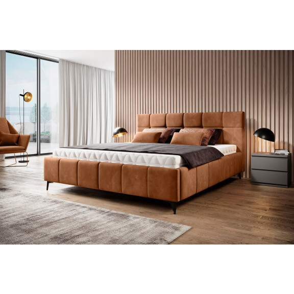 Łóżko Naomi SR 180 komplet z drewnianym stelażem - 180x200 cm, Grupa 1, Stelaż drewniany