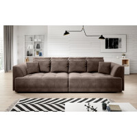 Promocja sofa Tiga z elektrycznie wysuwanymi siedziskami Riviera 16, 81, 91, 96 - Bez funkcji spania, Tkanina obiciowa, Bez pojemnika