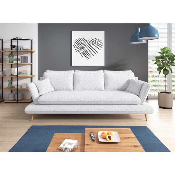 Sofa do salonu Monte z funkcją spania typu DL - System automat DL, Tkanina obiciowa, 1 x pojemnik