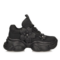 Sneakersy czarne damskie Goe for shoes RR2N4050