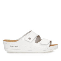 Wygodne skórzane klapki damskie Dr Brinkmann 700617-03