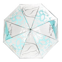 Stylowy Transparentny winylowy damski parasol Anekke 39473-214