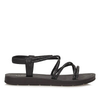 Wygodne czarne codzienne sandały Filippo DS6884/25 BK