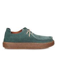 Wygodne profilowane Półbuty Ravini 241094 OIL GREEN NUBUCK