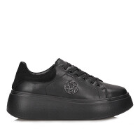 Półbuty sneakersy na grubej podeszwie Filippo DP6058/25 BK