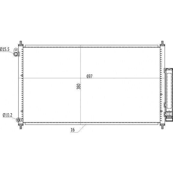 Klimaanlage Kühler Accord Vii 03- 80110-Sea-003