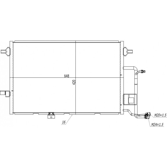 Klimaanlage Kühler Audi A6 2.5Tdi 97- 4B0260401D
