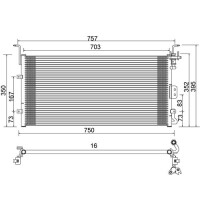 Klimaanlage Kühler Sonata 2.0 16V 99- 97606-38001