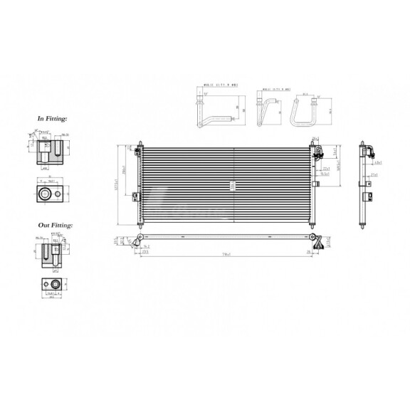 Klimaanlage Kühler Almera 1.8 00- 92100-Bm400
