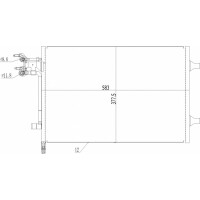 Klimaanlage Kühler Fiesta 1.6Tdci 04- 1334196