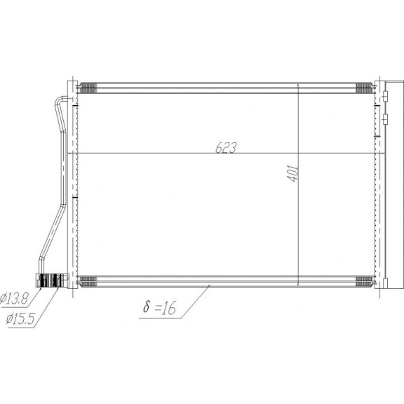 Klimaanlage Radiator Bmw 5 F10-F18 10- 17112284243