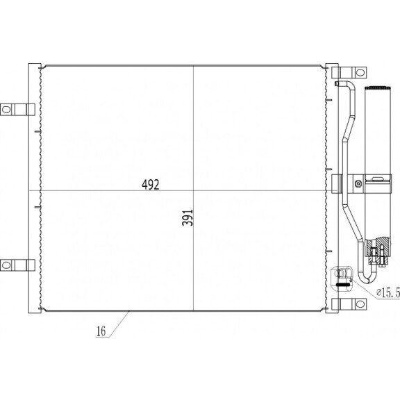 Klimaanlage Kühler Micra 1.5Dci 02- 92100-Ay600