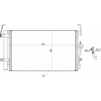 Klimaanlage Kühler Elantra 2.0Crdi 00- 97606-2D000