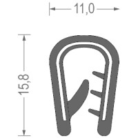 Pvc Dichtung 4-6Mm Schwarz/1Mb 1Pc Rs34.3851