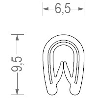 Gedichtetes Pvc 1-2Mm Silber/1Mb 1Pc Rs34.3446