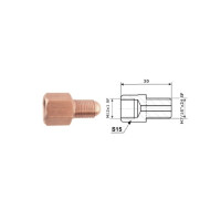 Bremsleitungskupplung Innengewinde M 12X1 Sf + Außengewinde M 7/16X24 Sf