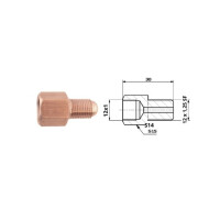 Bremsleitungsverbinder Innen M 12X1 Sf + Außen M 12X1,25 Sf