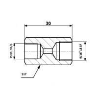 Innenbremsleitungsverbindung 9/16X18 Sf - Innen 9/16X18 Sf