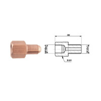 Bremsleitungsverbinder Innengewinde M 10X1 Sf + Außengewinde M 10X1 Sf 5-600-135