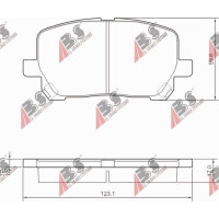 Brake Clips. Toyota Avensis Verso 01- 23836.17.0