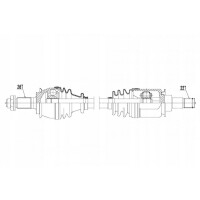 Anrtiebswelle Mini Cooper, One 2002-07.2004 /links/ 31607518237