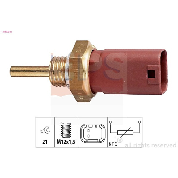Wassertemperatursensor Fiat Marea 96 2.4 Jtd 46520384
