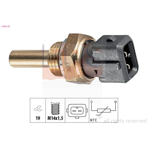 Wassertemperatursensor Bmw 7 E38 94 E38 12621710535