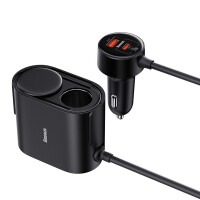 Kfz-Adapter Für Zigarettenanzünderbuchse 30W (Schwarz)