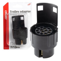 Adapter Für Anhängerkupplung 7 Auf 13-Polig, Im Blister Verpackt