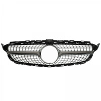 Mercedes C-Klasse (W205) 2014- Frontgrill Zierleiste Satin + Kamera
