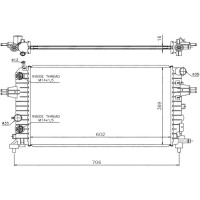 Motor-Kühler At Opel Astra H 1.4 1.8 04 1300265