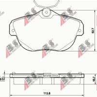 Bremsbeläge. Citroen C6 05-12 Hinten 24462.16.7