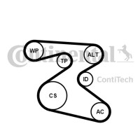 Keilrippenriemensatz Vw 1,2 Seat/skoda 6Pk1873K1