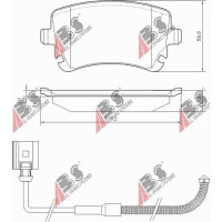 Bremsbeläge Hinten Audi A4 03-, (Mit Sensor) 23326.17.4