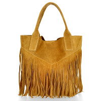 Dámská kabelka shopper bag Vittoria Gotti hořčicová
