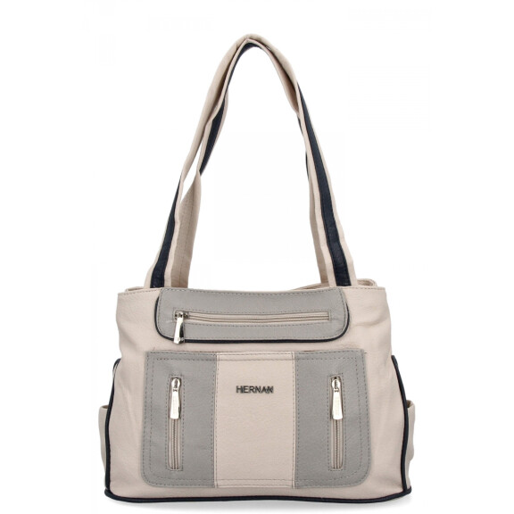 DĂĄmskĂĄ kabelka shopper bag Hernan bĂŠĹžovĂĄ