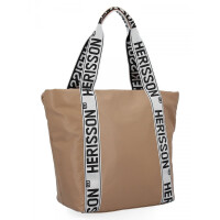 Dámská kabelka shopper bag Herisson tmavo béžová