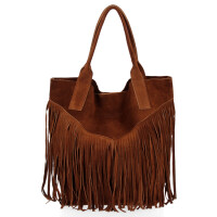 Kožené kabelka shopper bag Vittoria Gotti hnedá