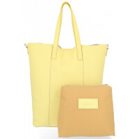 Vittoria Gotti Firmowy Shopper Made in Italy Limonka