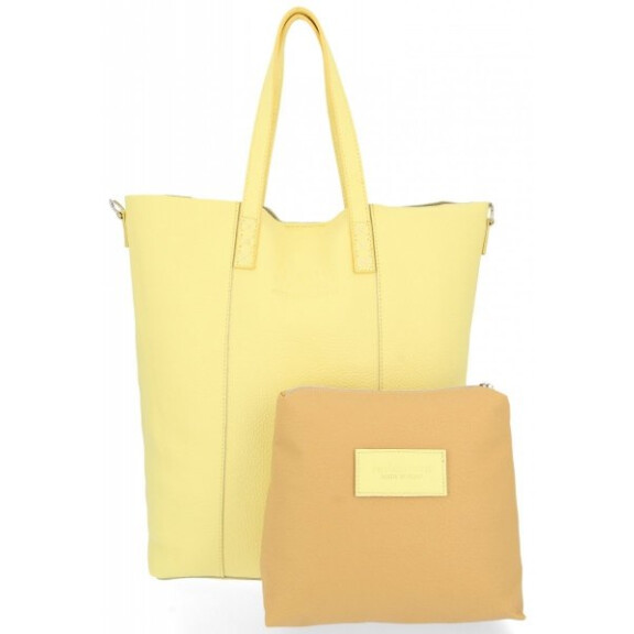 Vittoria Gotti Firmowy Shopper Made in Italy Limonka