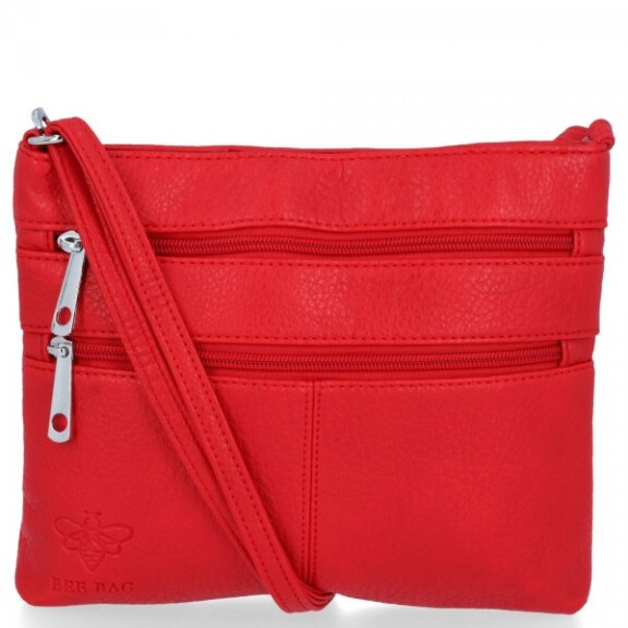 BEE BAG Torebka Damska Listonoszka Blanca Czerwona
